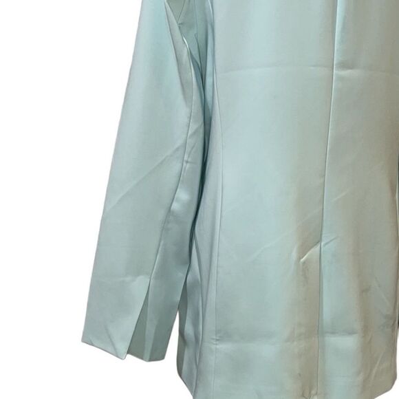 FTF Gabrielle Union Satin-Trim Single-Breasted Blazer - Picture 9 of 13